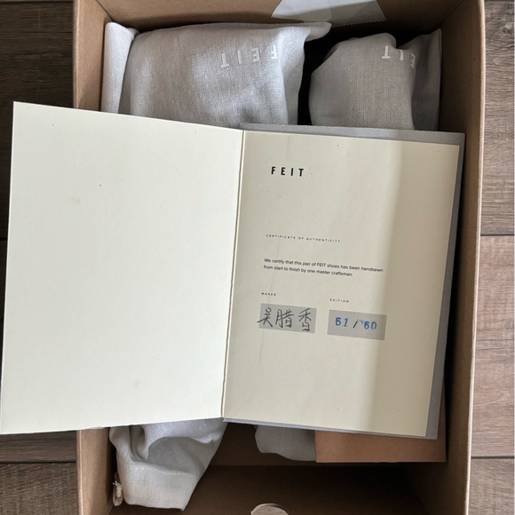 FEIT Brown Hand Sewn Class Slip On Leather Shoes - Picture 5 of 9